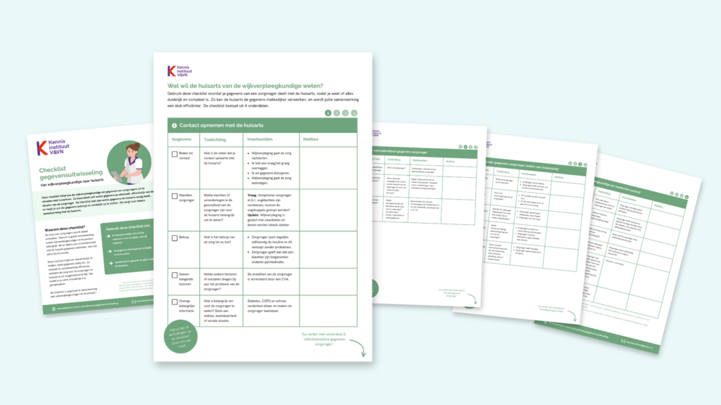 Preview checklist gegevensuitwisseling wijkverpleegkundige en huisarts